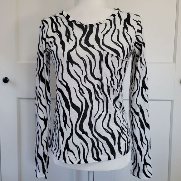 n:PHILANTHROPY zebra print long sleeve top - Picture 9 of 10